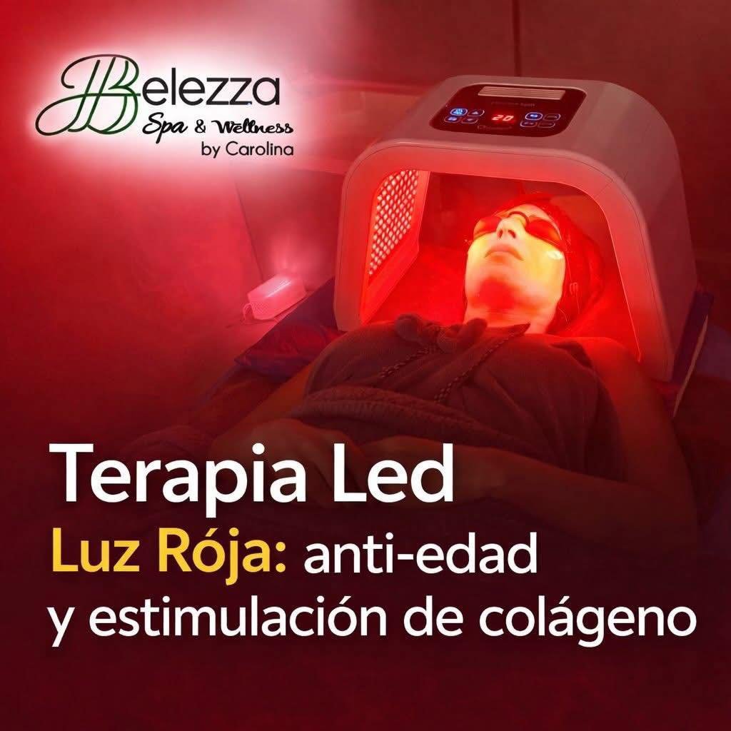 Terapia LED luz roja anti-edad en Belezza Spa